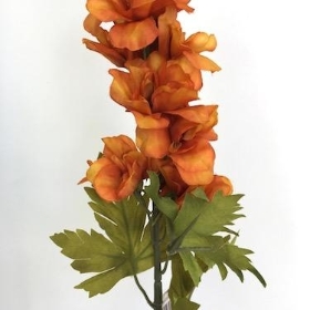 Orange Delphinium 79cm