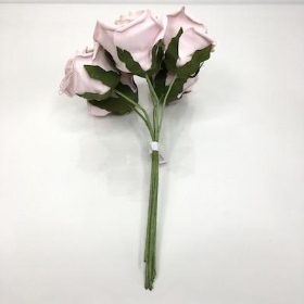 Light Pink Foam Rose 6cm x 6