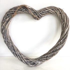 Grey Willow Heart 50cm