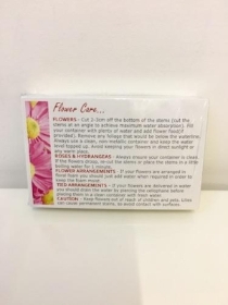 Small Florist Cards Care Card