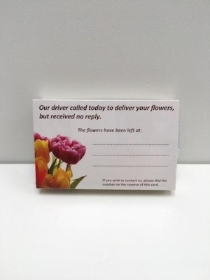 Driver Called Small Florist Cards