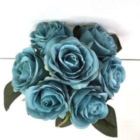 Teal Rose Bundle 31cm