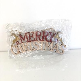 Merry Christmas Sign 20cm