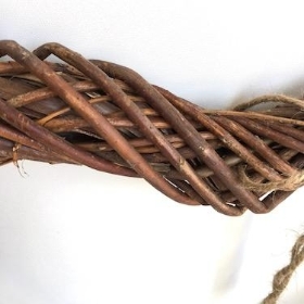 Brown Willow Heart 40cm