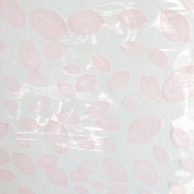 Pink Leaf Cellophane 100m