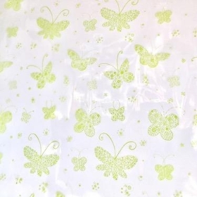 Lime Butterfly Cellophane 100m
