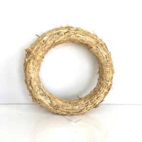 Straw Wreath 30cm