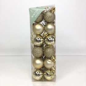 Champagne Bauble 3cm x 24