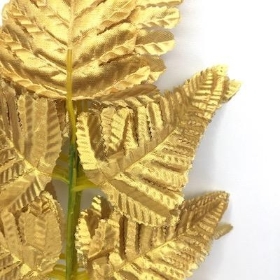 Gold Leather Leaf 46cm x 6