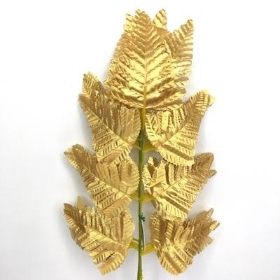 Gold Leather Leaf 46cm x 6