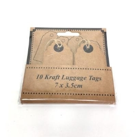 Kraft Luggage Tags 7cm x 10