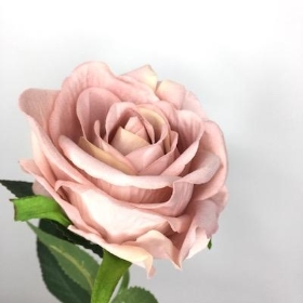 Vintage Pink Velvet Rose 52cm