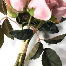 Vintage Pink Rose Bundle 31cm