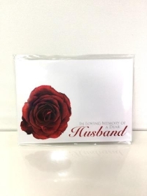 Florist Cards Husband Red x 6 