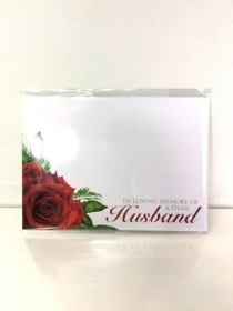 Florist Cards Husband Rose x 6