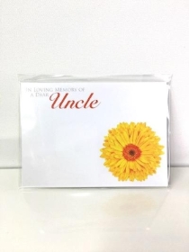 Florist Cards Uncle Yellow x 6