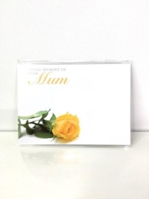 Florist Cards Mum Yellow x 6