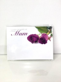 Florist Cards Mum Pink x 6