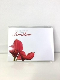 Florist Cards Brother Red x 6