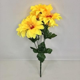 Yellow Zinnia Bush 33cm