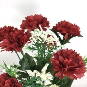Burgundy Mini Mum Bush 28cm