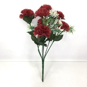 Burgundy Mini Mum Bush 28cm