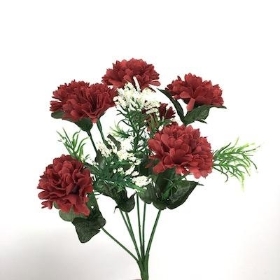 Burgundy Mini Mum Bush 28cm