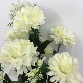 Ivory Mini Mum Bush 28cm
