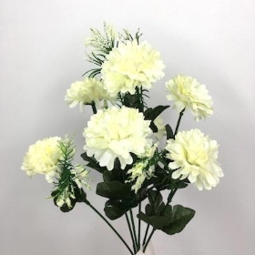 Ivory Mini Mum Bush 28cm