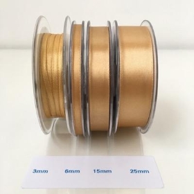 Gold Satin Ribbon 3mm