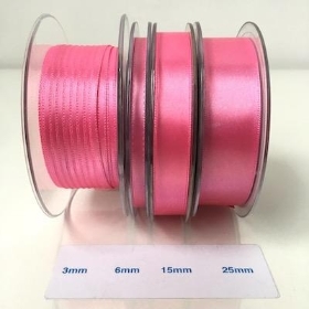 Pink Satin Ribbon 6mm