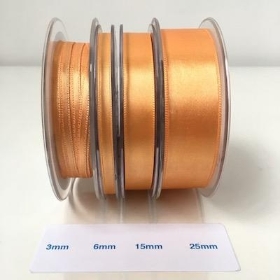 Light Orange Satin Ribbon 6mm