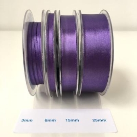 Purple Satin Ribbon 3mm