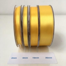 Daffodil Satin Ribbon 3mm