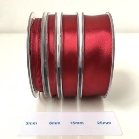 Burgundy Satin Ribbon 15mm