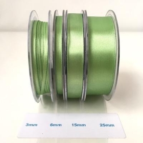 Moss Green Satin Ribbon 25mm