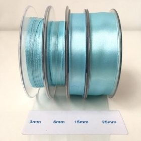 Light Blue Satin Ribbon 25mm