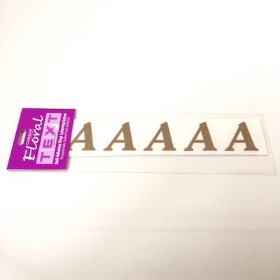Gold Vinyl Letter A