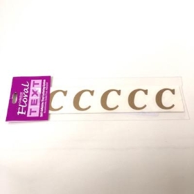 Gold Vinyl Letter C