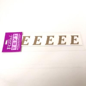 Gold Vinyl Letter E