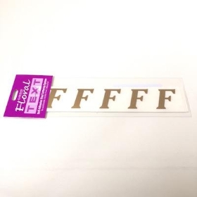 Gold Vinyl Letter F