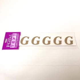 Gold Vinyl Letter G