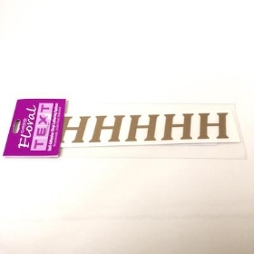 Gold Vinyl Letter H