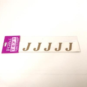 Gold Vinyl Letter J