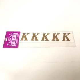 Gold Vinyl Letter K