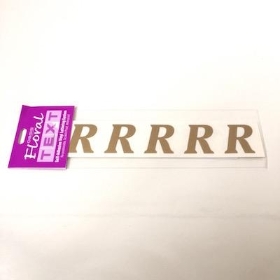 Gold Vinyl Letter R