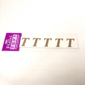 Gold Vinyl Letter T