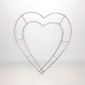 15 Inch Wire Heart Frame x 20