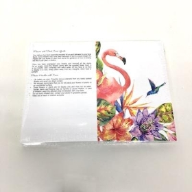 Flamingo Folding Card x 25