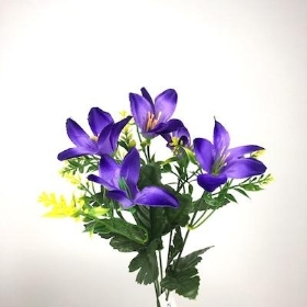 Purple Mini Lily Bush 31cm